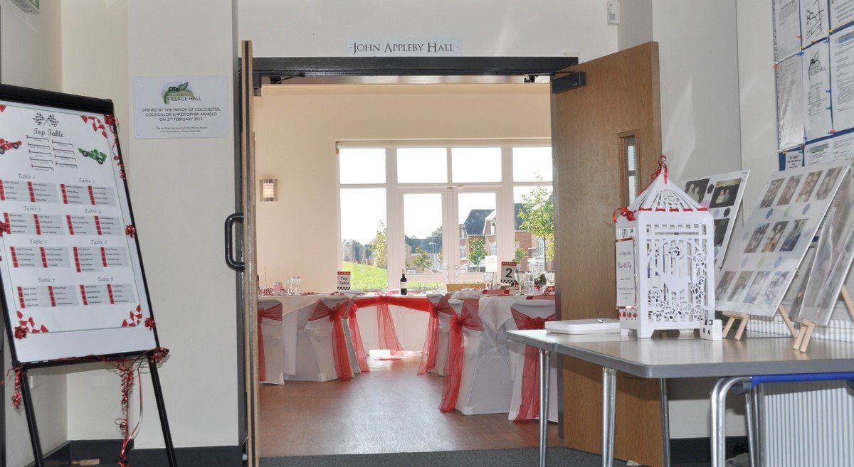 Foyer display for a wedding