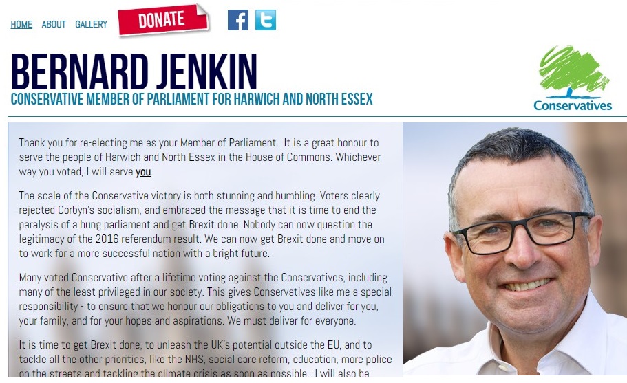 Bernard Jenkin Website